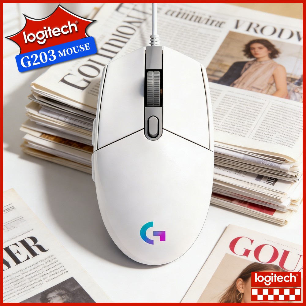 Logitech Mouse G203 - Logitech G203 Kablolu Oyun Mouse'u Ergonomik