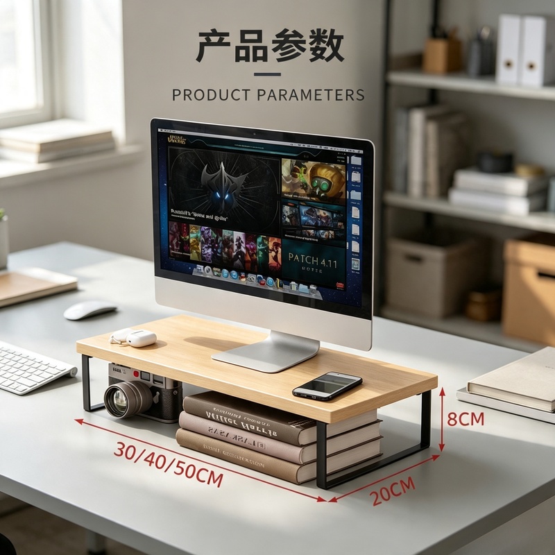 Desk Setup Home Office - Yüksek Seviyeli Masaüstü Monitör Yükseltici Standı