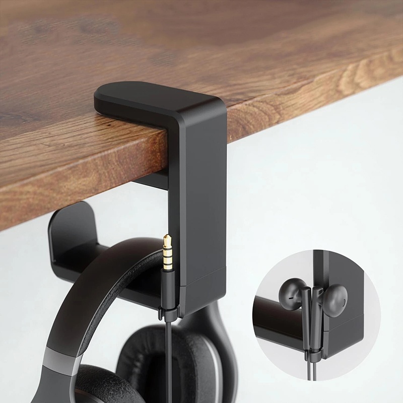 Headphone Hook Under - Evrensel Masaüstü 360 ° Döner Kulaklık