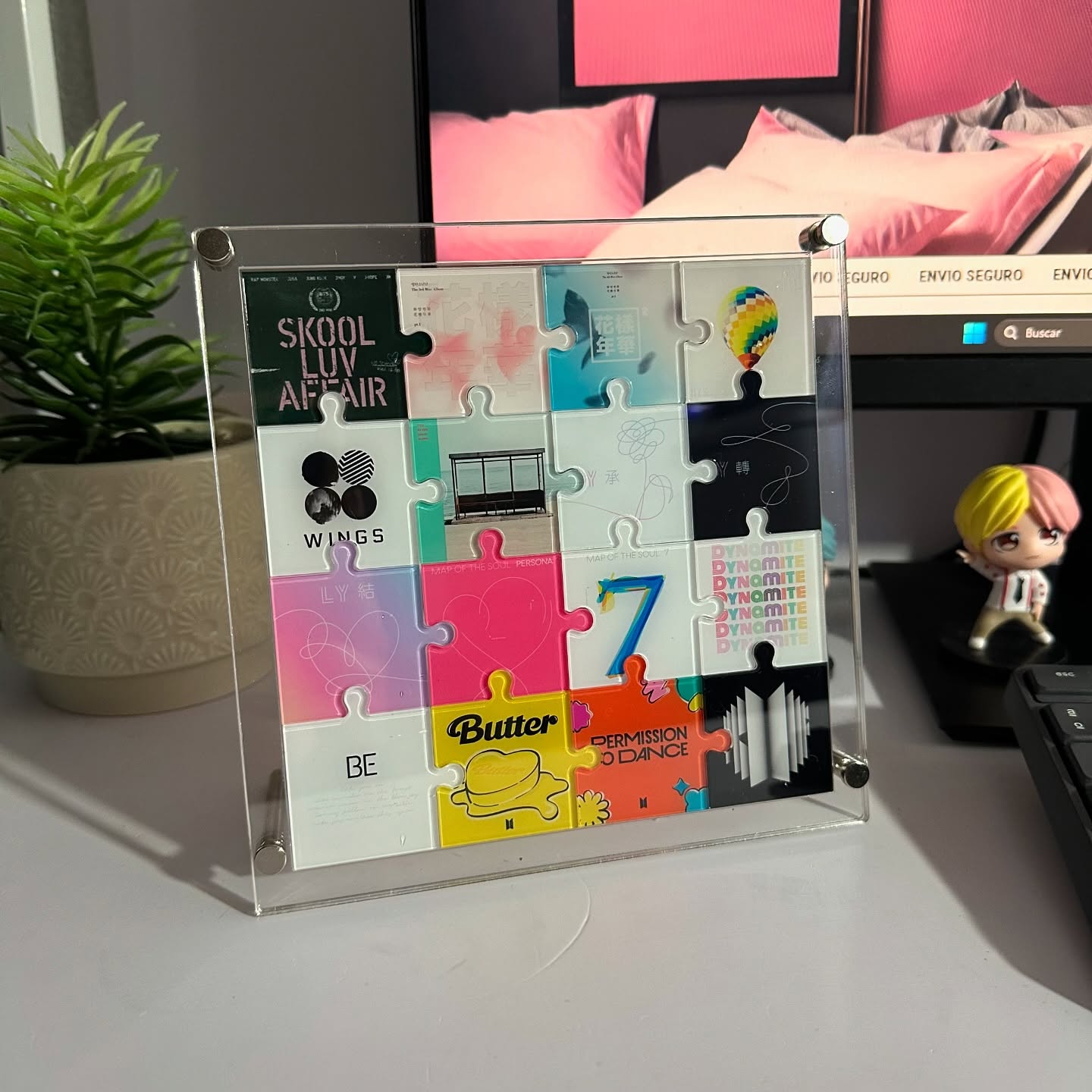 Desk Setup Home Office - Özel Akrilik Yapboz Standı, Kişiselleştirilmiş Yapboz