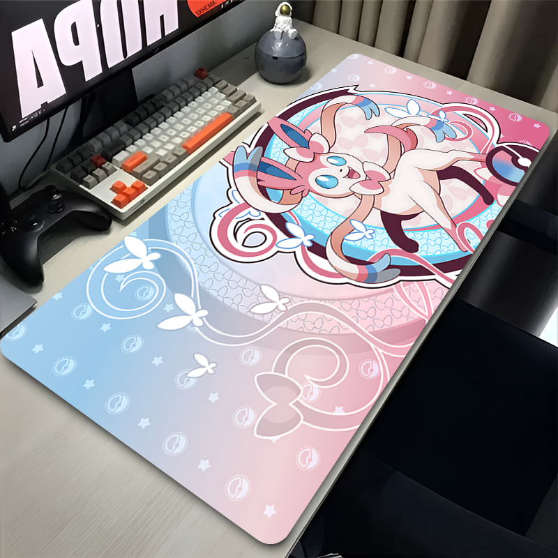 Desk Setup Accessories - Büyük Pembe Sevimli Mousepad XXL Oyun
