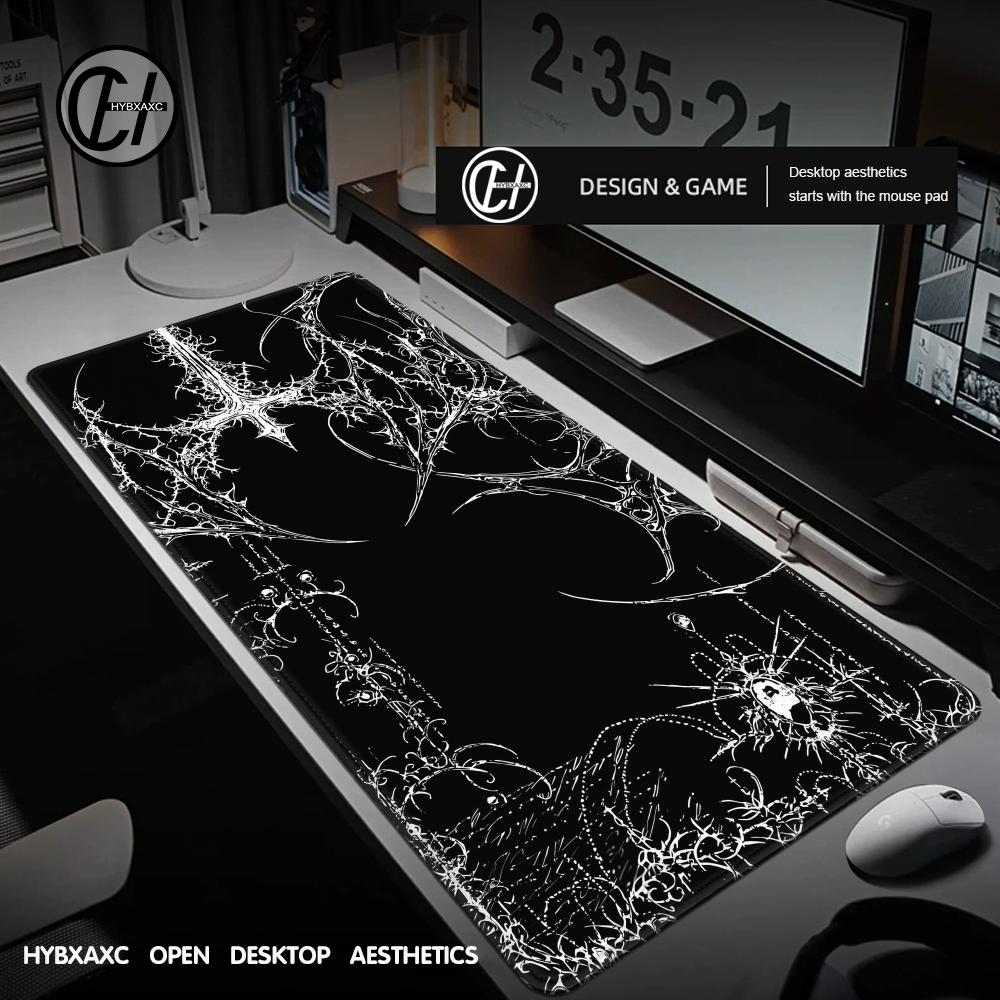 Siyah Beyaz Cybersigilism Desk - Desk Setup Accessories Aesthetic incelemesi ve fiyatı