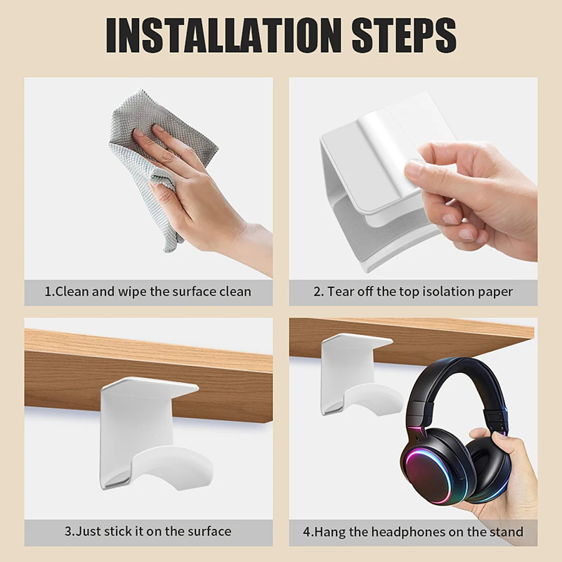 Evrensel Kulaklık Standı Yapış - Headphone Hook Under incelemesi ve fiyatı