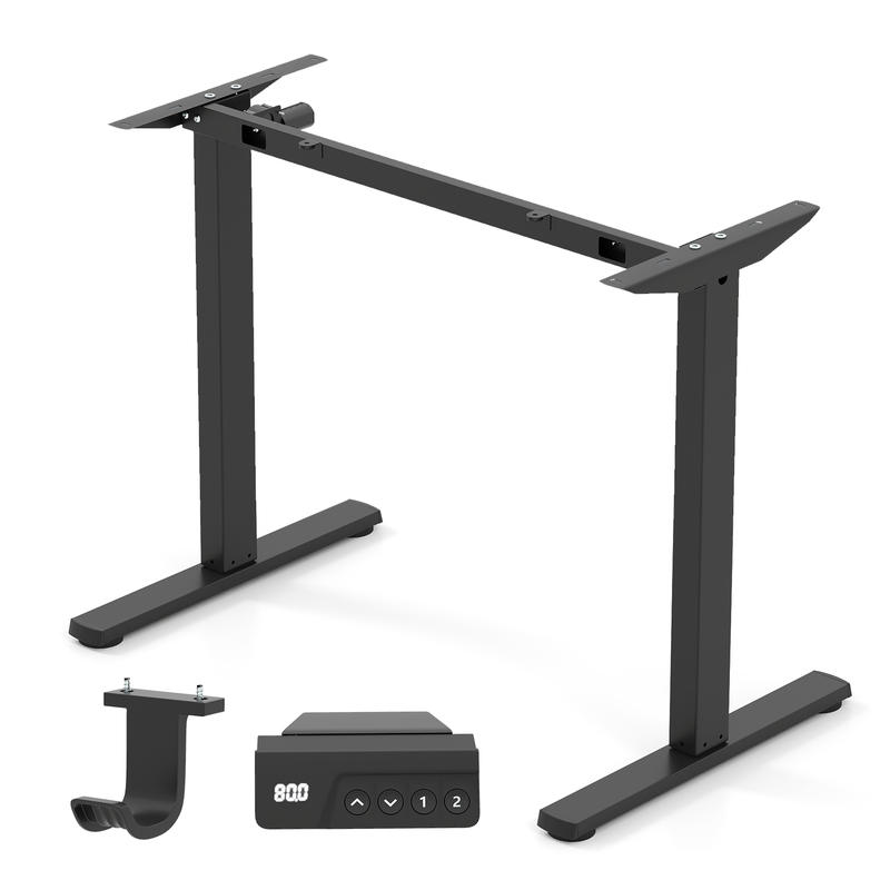 Elektrikli Ayakta Çalışma Masa - Desk Setup Black And Wood incelemesi ve fiyatı