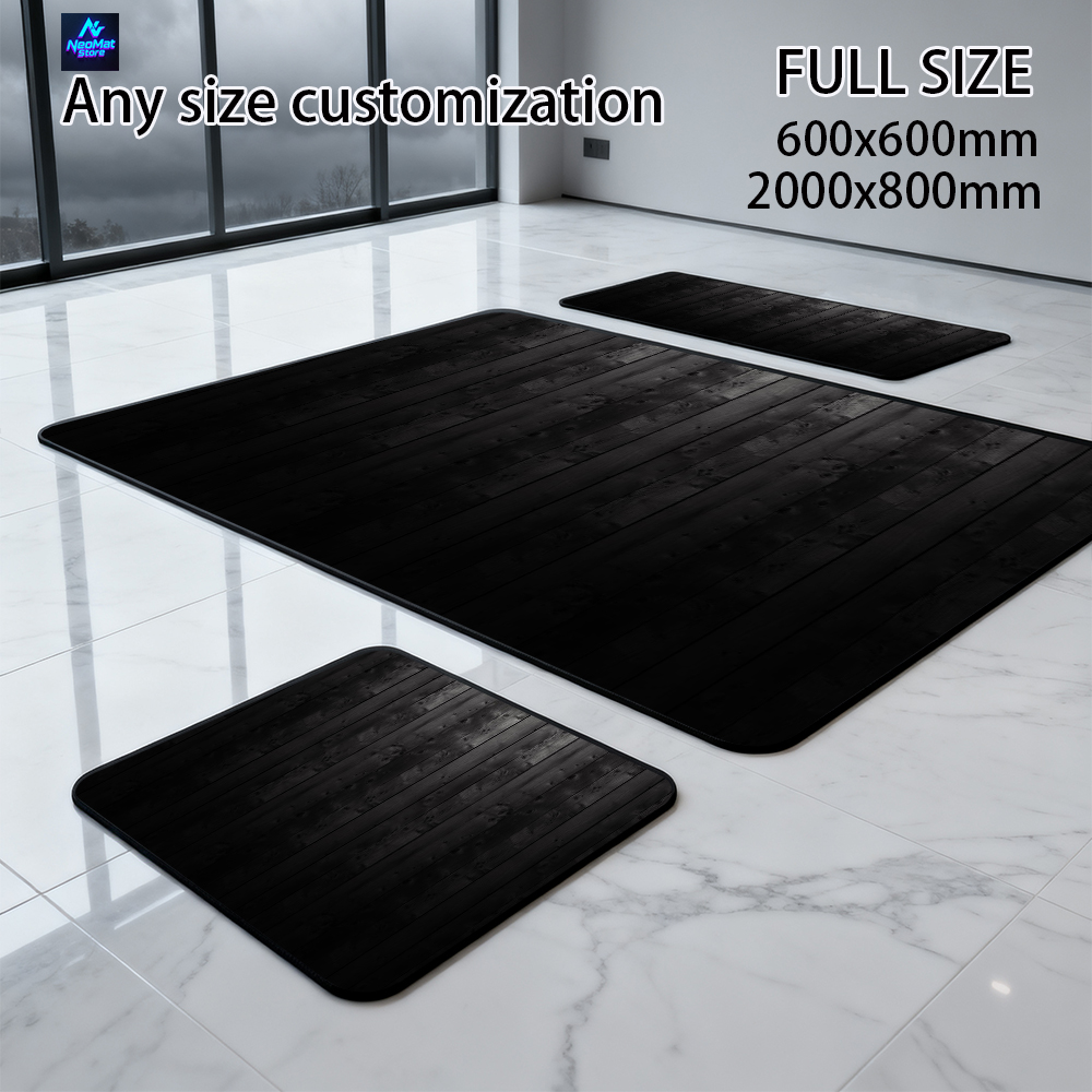 Büyük Mouse Pad 2000x1000 Ahşa - Desk Setup Black And Wood incelemesi ve fiyatı