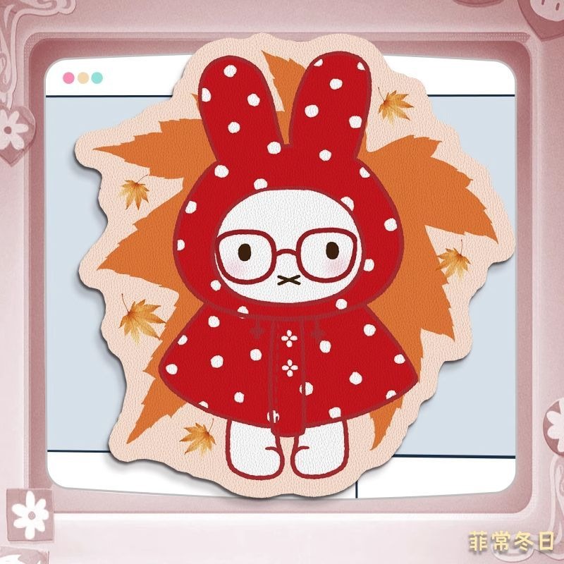 Anime Miffy Deri Mouse Pad, Bi - Desk Setup Accessories incelemesi ve fiyatı