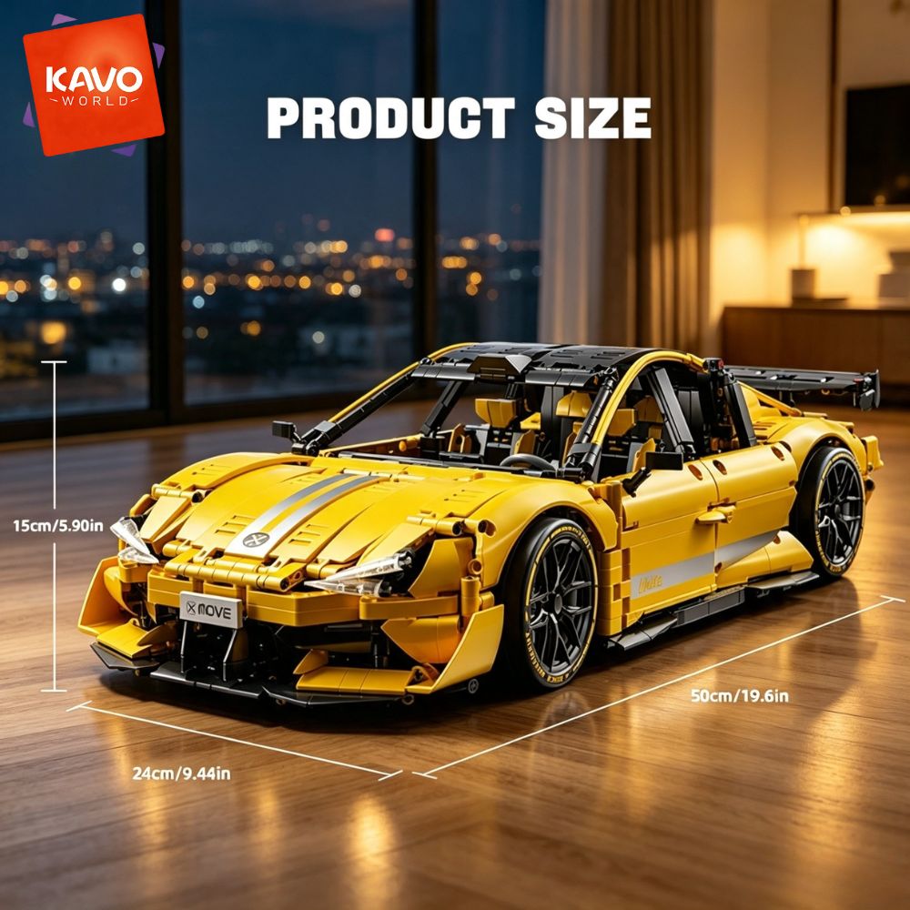 KAVOWORLD 2143 parça Sarı 1:10 - Desk Setup Build incelemesi ve fiyatı