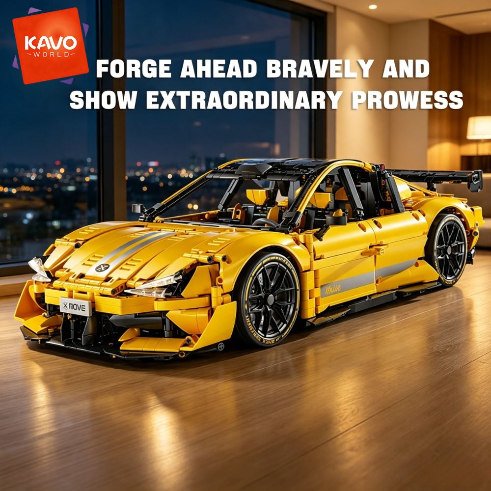 KAVOWORLD 2143 parça Sarı 1:10 - Desk Setup Build incelemesi ve fiyatı