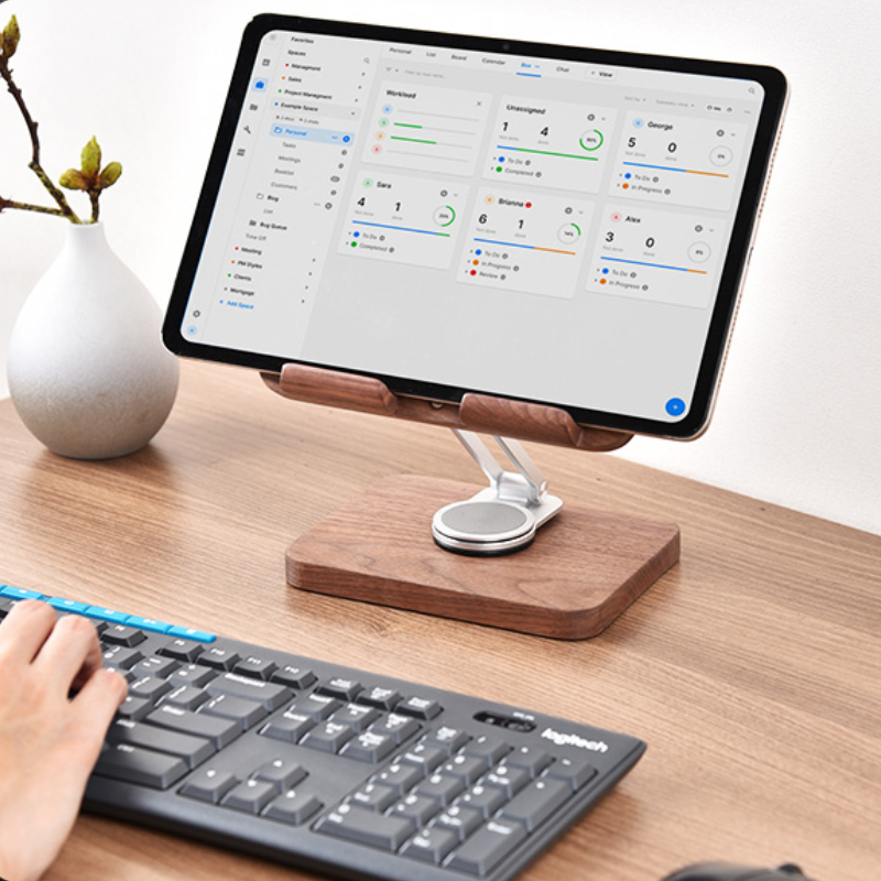 Siyah Ceviz iPad Standı 360 De - Desk Setup Black And Wood incelemesi ve fiyatı