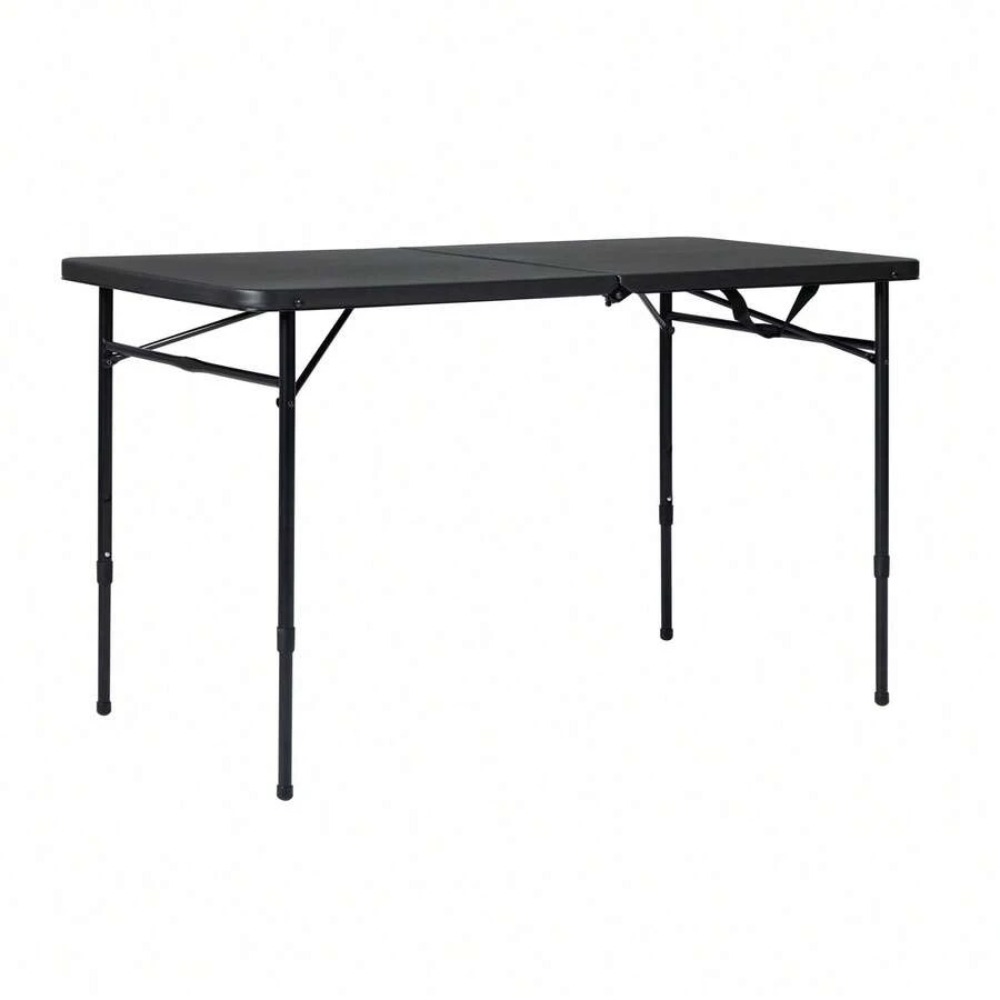 4 Ayaklı, İkiye Katlanabilir,  - Desk Setup Black And Wood incelemesi ve fiyatı