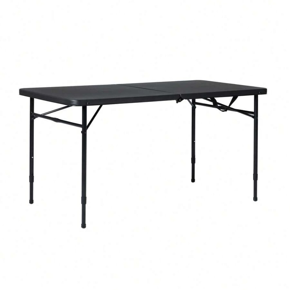 4 Ayaklı, İkiye Katlanabilir,  - Desk Setup Black And Wood incelemesi ve fiyatı