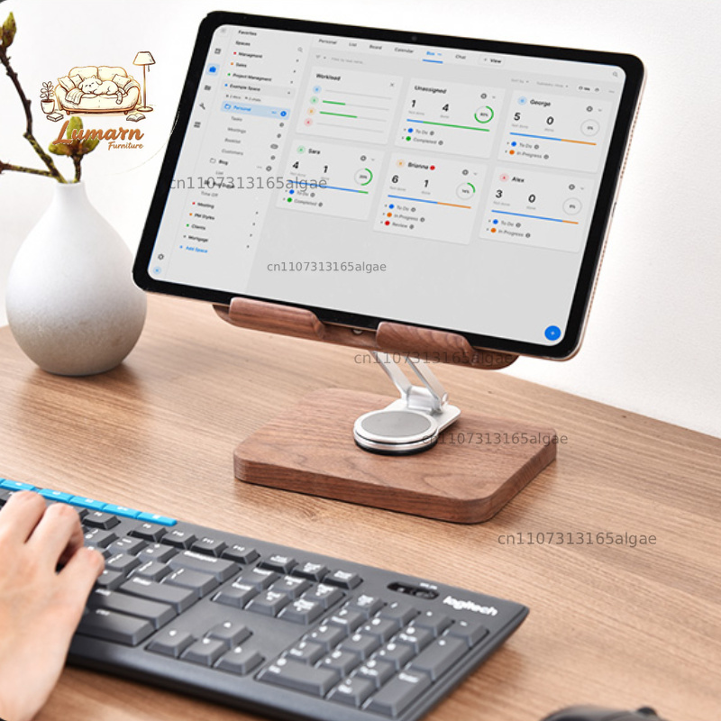 Siyah Ceviz iPad Standı 360 De - Desk Setup Black And Wood incelemesi ve fiyatı