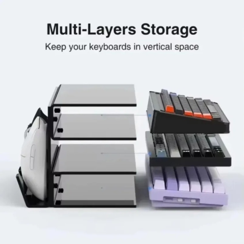 Klavye Standı 3 Katmanlı Akril - Desk Setup Pegboard incelemesi ve fiyatı