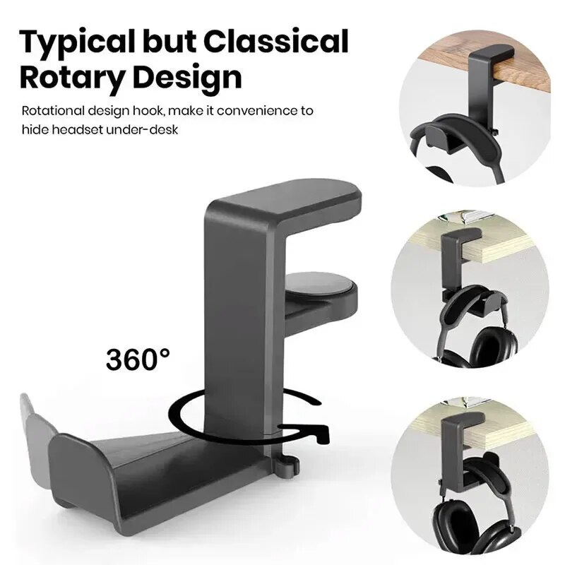 Evrensel Masaüstü 360 °   Döne - Headphone Hook Under incelemesi ve fiyatı