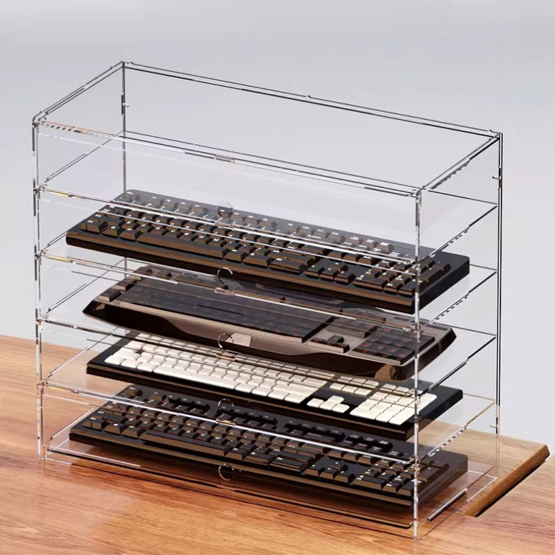 Premium Şeffaf Akrilik Toz Geç - Desk Setup Pegboard incelemesi ve fiyatı