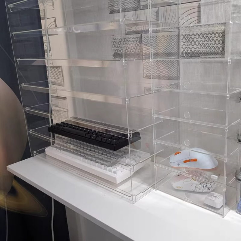 Premium Şeffaf Akrilik Toz Geç - Desk Setup Pegboard incelemesi ve fiyatı