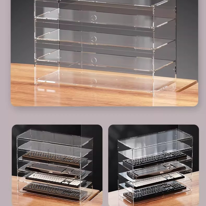 Premium Şeffaf Akrilik Toz Geç - Desk Setup Pegboard incelemesi ve fiyatı