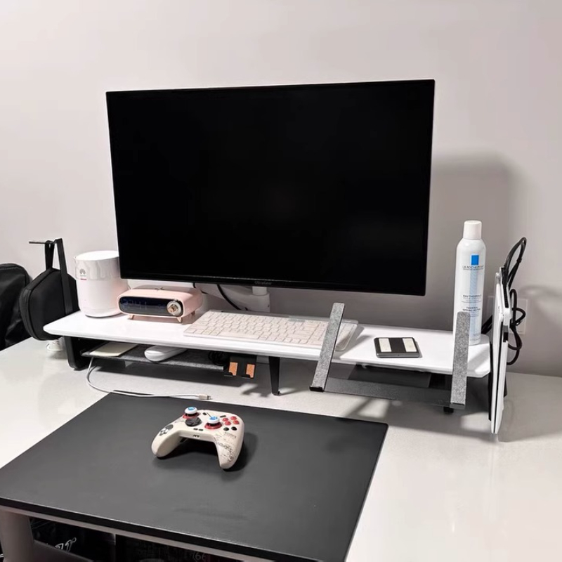 Modüler Monitör Yükseltici Sta - Desk Setup Black And Wood incelemesi ve fiyatı