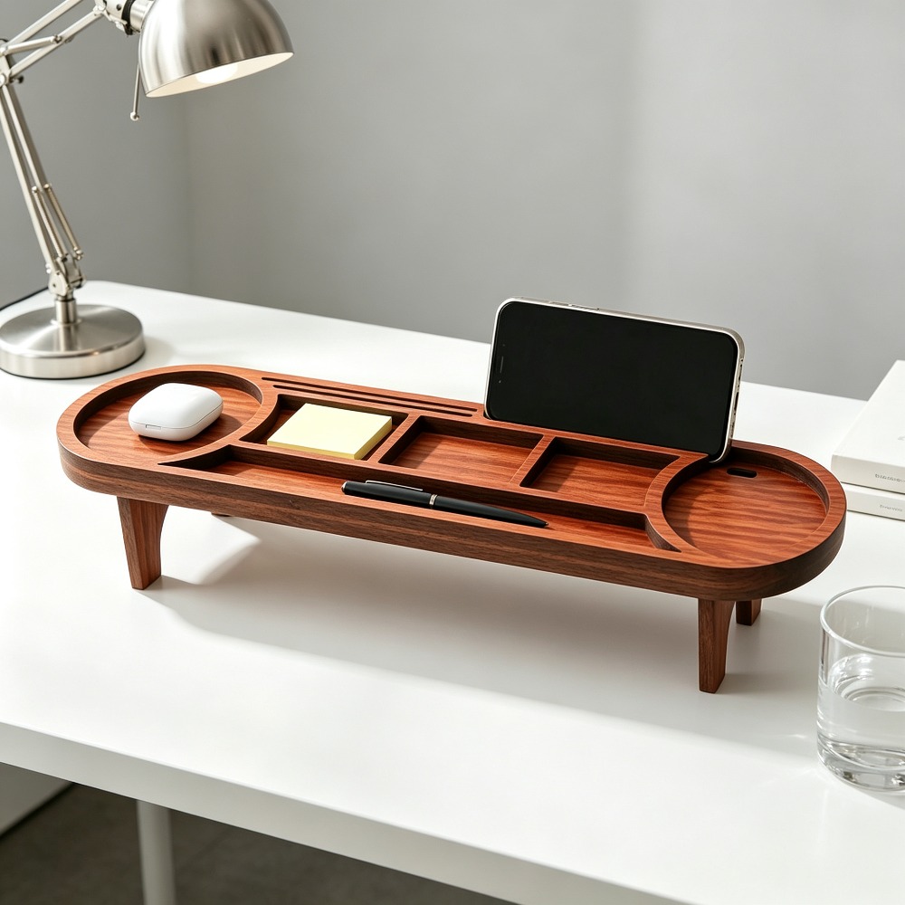 Ahşap Masa Düzenleyici, Telefo - Desk Setup Home Office incelemesi ve fiyatı