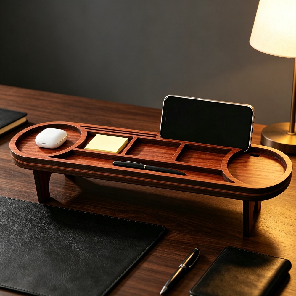 Ahşap Masa Düzenleyici, Telefo - Desk Setup Home Office incelemesi ve fiyatı