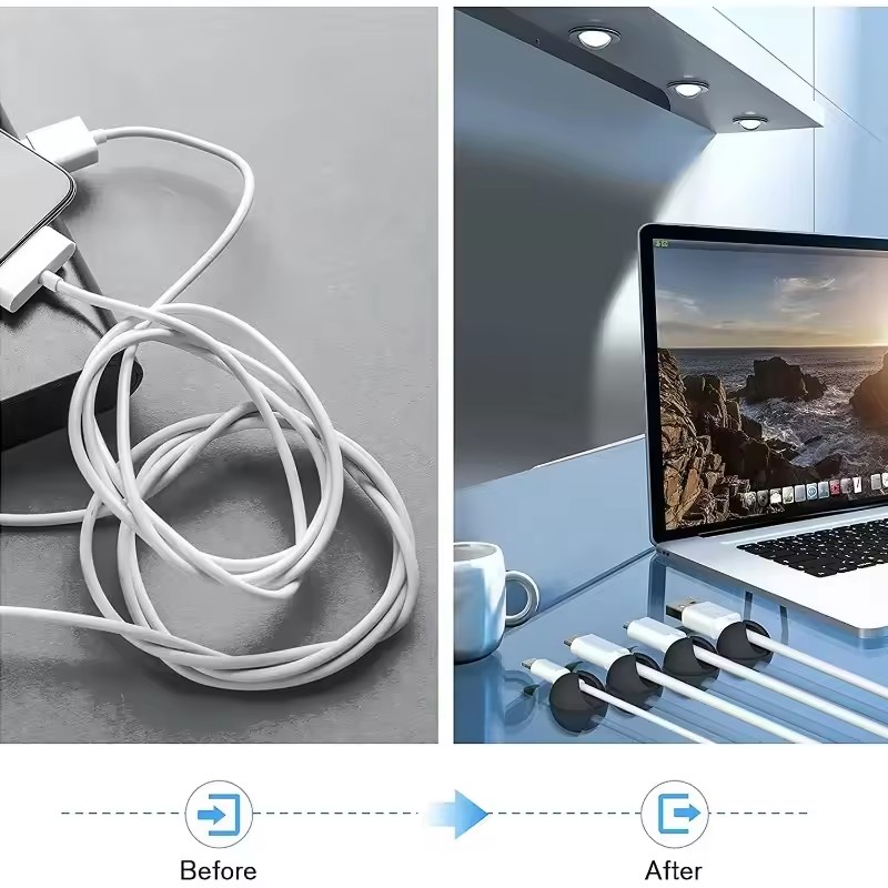 5/50 adet masaüstü duvar kablo - Headphone Hook Under incelemesi ve fiyatı