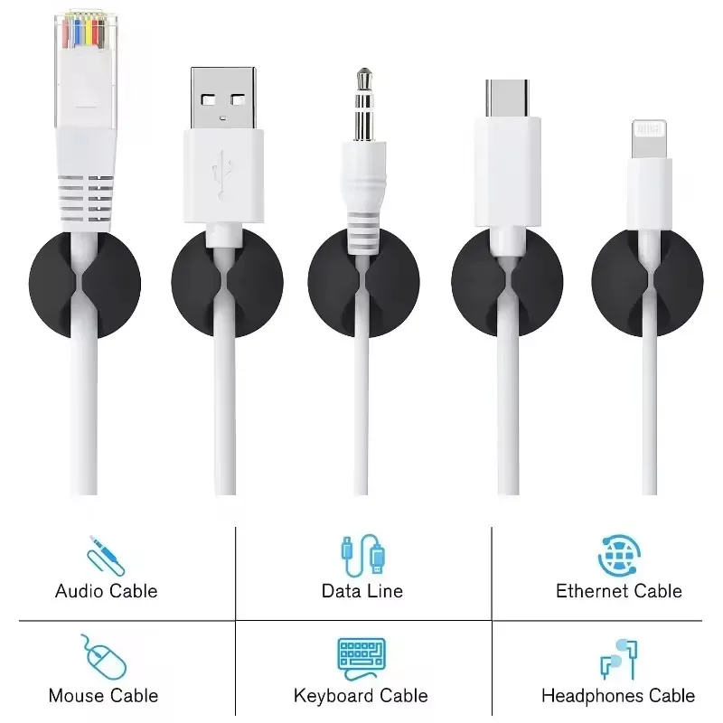 5/50 adet masaüstü duvar kablo - Headphone Hook Under incelemesi ve fiyatı
